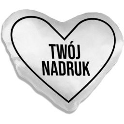 Poduszka serce z własnym nadrukiem