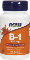 Now Foods B-1, witamina B1, 100 tabletek