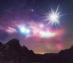 Tło do szopki, Gwiazda Betlejemska 150/130cm