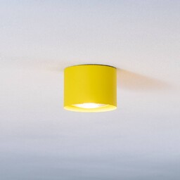 Reflektor sufitowy Chloe stały, żółty Argon, możliwość ściemniania,