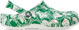 Klapki Crocs Classic Duke Print Clog 210003 Zielony