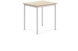 Biurko BORÅS, 700x600x720 mm, laminat brzoza, biały