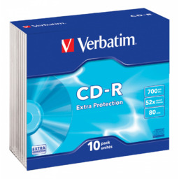 Płyty Verbatim CD-R Extra Protection 700MB 52x SLIM