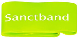 Guma oporowa do ćwiczeń Mini Band Sanctband limonkowa