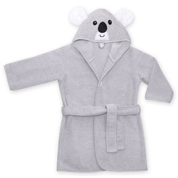 UVIE Ciepły szlafrok dziecięcy szary Koala