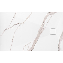 Rea Brodzik prysznicowy Magnum CARRARA WHITE 80x100