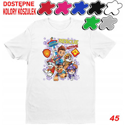 Dziecięca Koszulka Z Nadrukiem Psi Patrol Duży Wybór