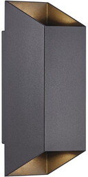 Lampa ścienna NICO 2xGU10 35W Aluminium Czarny NO2218221003