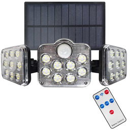 Lumes Potrójna lampa solarna z pilotem - 2X