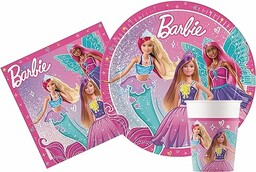 Party Tableware Set Barbie Fantasy for 8 people
