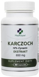 Suplement diety, MedFuture, Karczoch ekstrakt 650mg, 60 kaps.