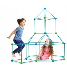 Klocki Rurki Słomki Konstrukcyjne Namiot Zestaw Budowlany Bazy