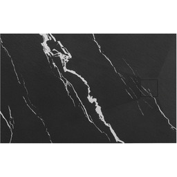 Rea Brodzik prysznicowy Magnum CARRARA BLACK 80x100