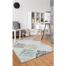 Dywan Toscana 80 x 150 cm caro beżowo-turkusowy