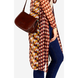 Listonoszka damska brązowa MARCO MAZZINI L127b