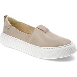 Wasak Beżowe Półbuty Wygodne Obuwie Damskie