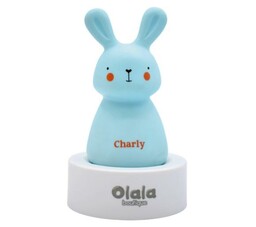 Olala boutique Króliczek Charly Niebieski Lampka nocna