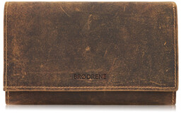 Portfel skórzany BRODRENE G-32 brązowy