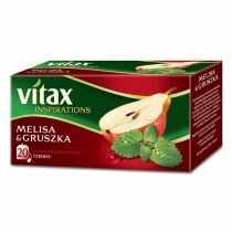 Herbata ziołowo-owocowa z zawieszką VITAX melisa z gruszką