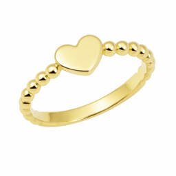 Złoty Pierścionek z Sercem roz. 18 pr 585
