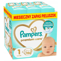 Pampers Premium Care Pieluszki, rozmiar 1, 156 szt.