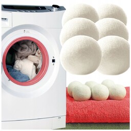 6szt WEŁNIANE KULE PIŁKI DO SUSZARKI SUSZENIA KULKI