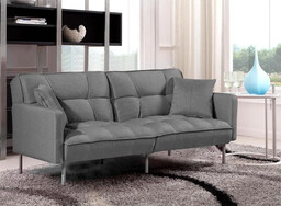 Elior Sofa pikowana rozkładana Barton - popiel
