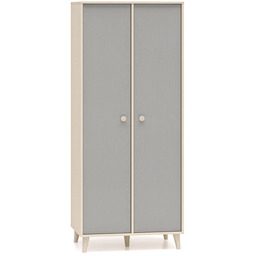Szafa dwudrzwiowa młodzieżowa MEVEL 02 80cm Szary, piaskowy