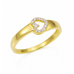 Złoty Pierścionek z Sercem roz. 18 pr 585