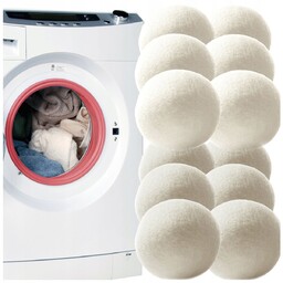 12szt WEŁNIANE KULE PIŁKI DO SUSZARKI SUSZENIA KULKI