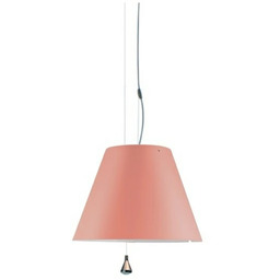 Lampa Wiszące Luceplan, pudrowy róż, jadalnia, aluminium