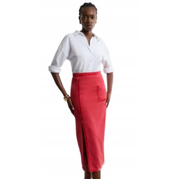 Karen Millen Czerwona Spódnica Ołówkowa z Kieszenią