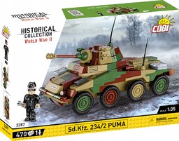 Klocki Cobi 2287 SD.KFZ.234/2 Puma Czołg Samochód Opancerzony
