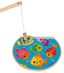 Janod, puzzle, z magnesami Szybkie rybki z wędką,
