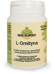Suplement diety, L-Ornityna 250mg, 60kaps. MEDI-FLOWERY