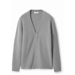 Jednokolorowy kardigan z teksturą