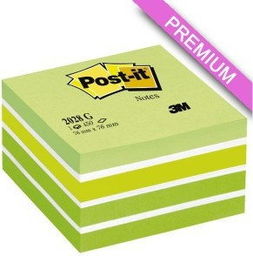Karteczki samoprzylepne Post-it akwarela odcienie zieleni /3M-FT510093238/