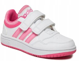 BUTY dziecięce ADIDAS HOOPS IG6105 obuwie biało różowe