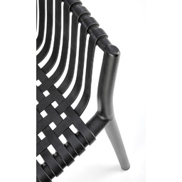 Krzesło ogrodowe plastikowe czarne K492