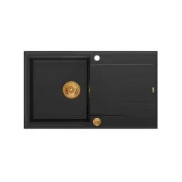 Quadron HCQE8650U7_PVDC1 P2O Evan 111 Granitowy Czarny mat/Miedziany