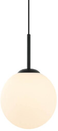 Wisząca lampa kula Deore PND-5578-1S-BK Italux metal szkło