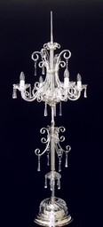 Lampa podłogowa kryształowa na 4 żarówek - Elite