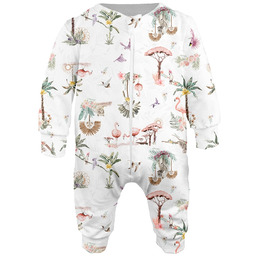 Pakamera Niemowlęcy rampers bambusowy JORUNN flamingo