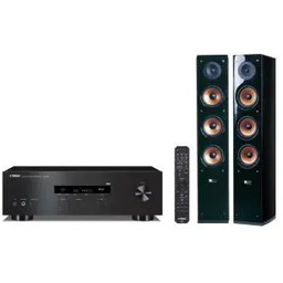 Yamaha R-S202D Czarny, Pure Acoustics NOVA 8 Czarny