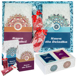 Gotowy zestaw prezentowy Box z kawą dla Babci