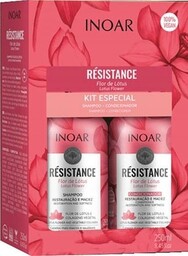 INOAR Resistance Lotus DUO PACK, wegański szampon +