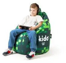 Diablo Chairs KIDO Tkanina Craft Zielony Pufa