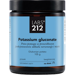 Labs212 Potassium Gluconate, glukonian potasu, 105 g