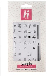 Hi Hybrid Naklejki na paznokcie Simple 1szt