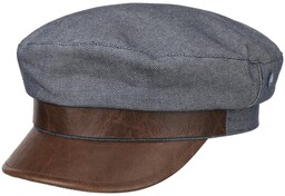 Czapka Żeglarska Cotton Riders by Hammaburg, niebiesko-biały, cm